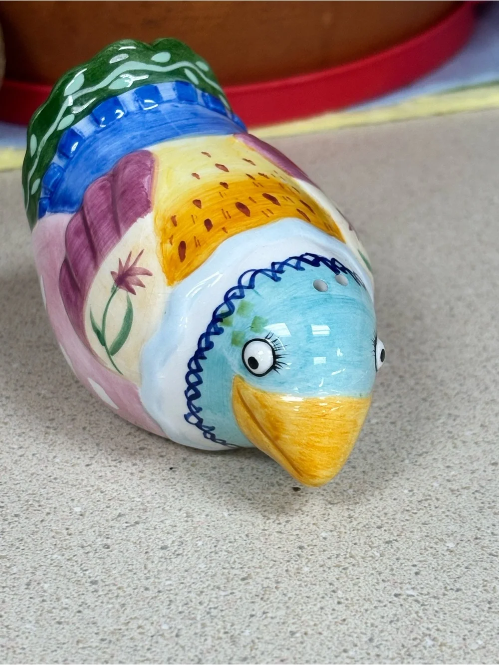 Fitz & Floyd Gypsy Chicks Ceramic Salt & Pepper Shakers. Read Description.